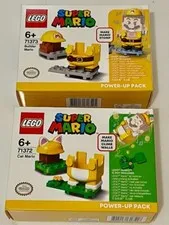 Lego Super Mario Bulk 2 Set  71372 Cat 71373 Builder  Costume Power Up Pack NEW.