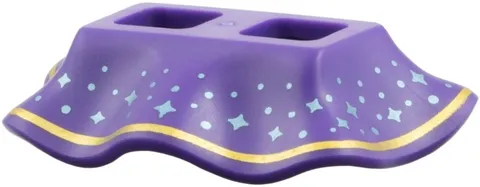 Lego NEW Cute WITCH Minifigure SKIRT Purple Metallic Star Gold Stripe 71052 Part