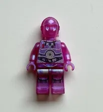 Lego Custom Star Wars GCC C-3PO Prototype Holo Droid Transparent Satin Pink LC