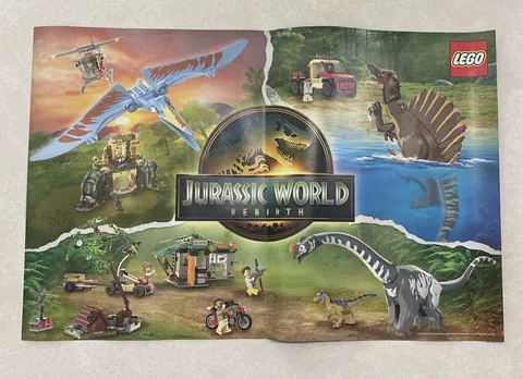 Lego Double Sided Poster Horizon Adventures Jurassic World Rebirth 16x 10.5