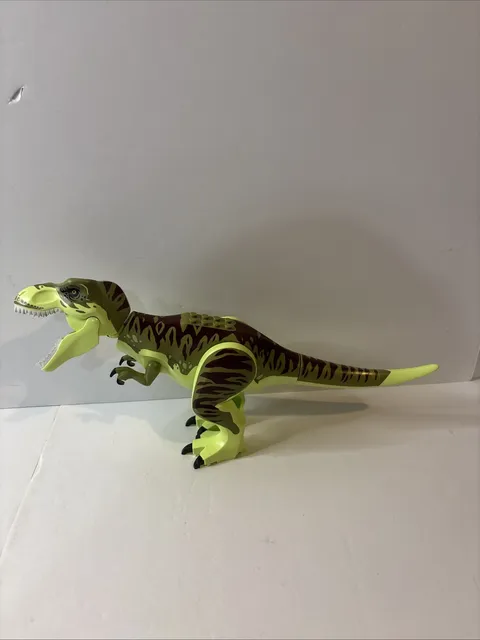 LEGO Yellowish Green Dinosaur Tyrannosaurus rex with Olive Green Back REAL LEGO
