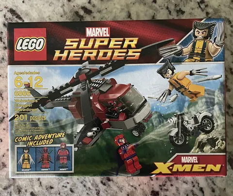 LEGO Marvel: Wolverine's Chopper Showdown (6866) Brand New NM+ Box!!! X-Men