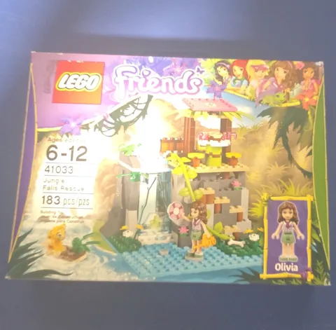 LEGO Friends Jungle Falls Rescue 41033 Jungle Rescue 183 pcs Ages 6-12 With Box