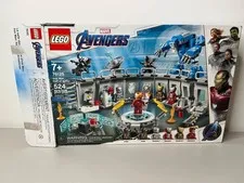 Lego Marvel Avengers Iron Man Hall of Armor 76125 Open Box 