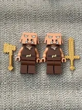 LEGO Minecraft Piglin Lot Pearl Gold Sword Axe Minifigure  - min213