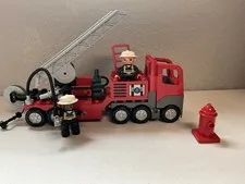 LEGO DUPLO Fire Truck w/ Firefighter Figure,