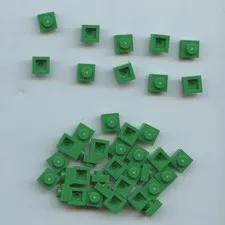 LEGO x 40 Green Plate 1 x 1 3024