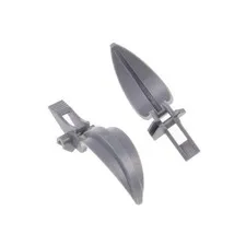 2x LEGO Vehicle Crane Shovel Claw New Dark Gray Bent 6172224 91347