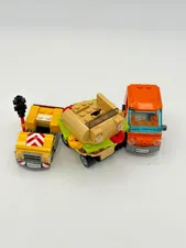 LEGO Vehicle Lot of 4 Built Cars Trucks City Food Burger Space Rover Parts