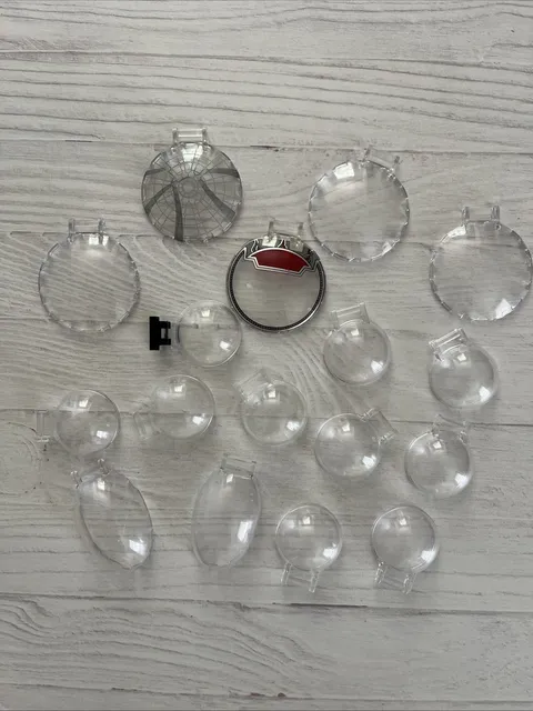 LEGO LOT 17 PCS TRANS CLEAR COCKPIT WINDSCREEN WINDSHIELD ROUND BUILDING PIECES