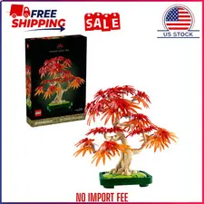 LEGO Botanicals Japanese Red Maple Bonsai Tree Building Kit for Adults 18+