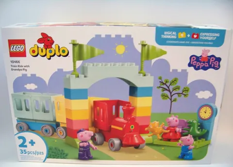 Lego Duplo 10466 Peppa Pig Train Ride With Grandpa Pig, Ages 2+, 35 pcs SEALED