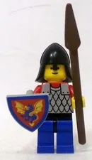 LEGO Castle 6085 cas154 Black Knights Scale Mail 1988 Minifigure