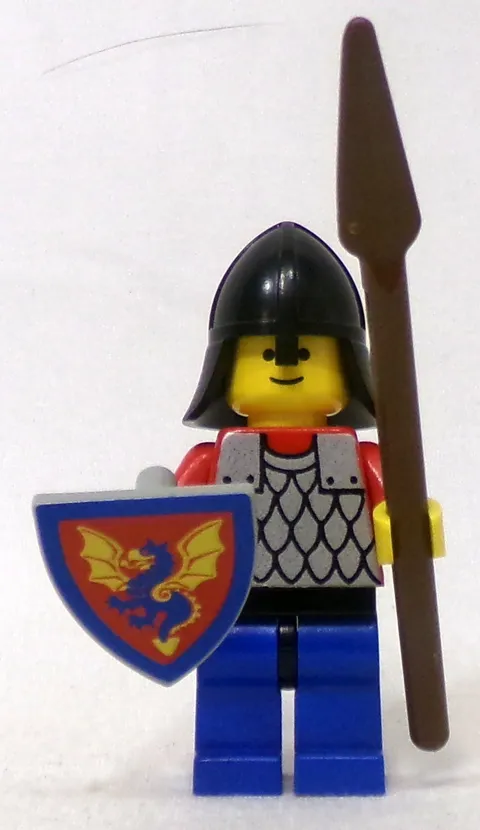 LEGO Castle 6085 cas154 Black Knights Scale Mail 1988 Minifigure