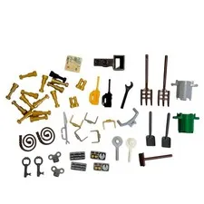 LEGO Minifigure Accessories Lot 47 Pc Telescopes Utility Tools Weapons Mixed