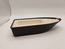 Lego Boat Floating Black Hull with White Deck