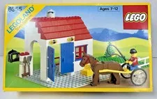 LEGO (6355) Town: Derby Trotter New Sealed Bags Retired Open Box City Horse Farm