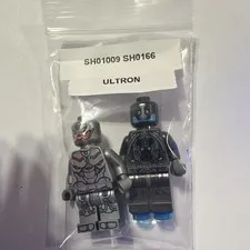 LEGO Ultron Minifigure Lot SH01009 SH0166 Plastic Figure Polybag (2pcs)