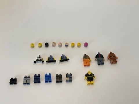 LEGO Minifigure Body Parts Legs Torsos Heads Marvel Ninjago City Over 20 Pieces