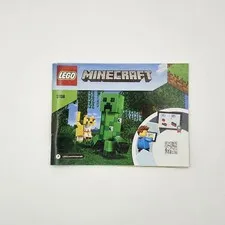 LEGO Minecraft BigFig Creeper and Ocelot 21156 Instruction Booklet ONLY