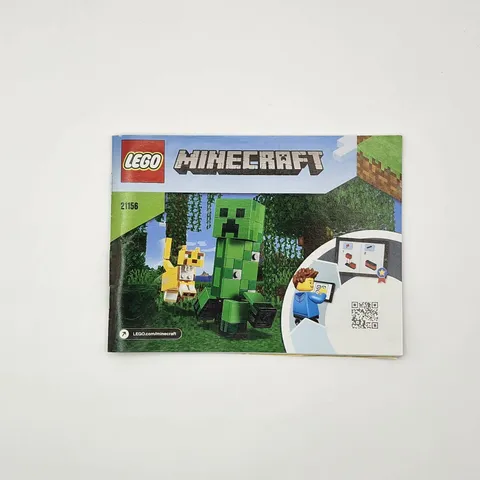 LEGO Minecraft BigFig Creeper and Ocelot 21156 Instruction Booklet ONLY