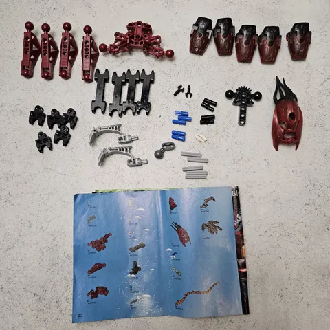 Lego Bionicle Barraki Kalmah (8917) - Incomplete with Manual 