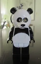LEGO® Panda Costume Fan Keychain Flashlight EUC