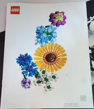 LEGO Illustrated Instruction Manual Flower Design 2023 Booklet