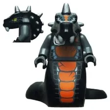 LEGO Ninjago Figure Snake Chokeboa Skalidor General from 9450 MINT