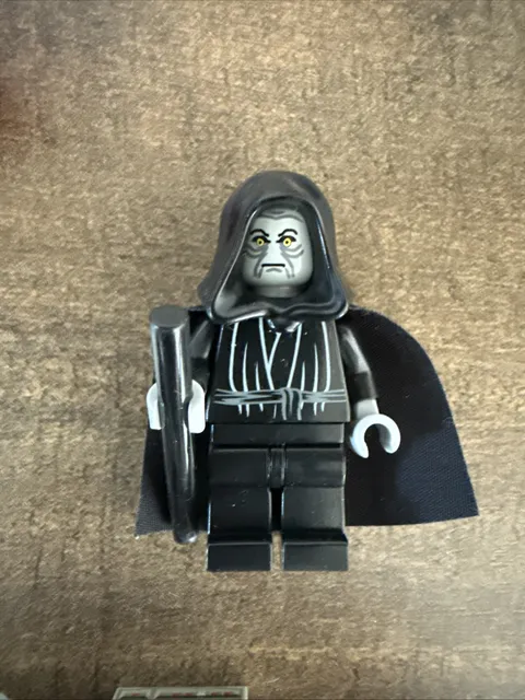 LEGO Star Wars Emperor Palpatine Minifigure set 7264 (2005) w/ Hood, Cape, Cane