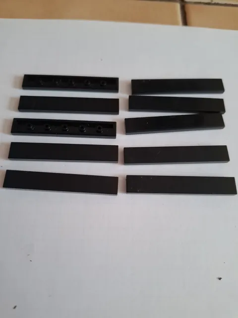 No 342.  lego tile 1x6.   6636 Black
