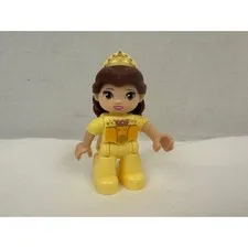 LEGO Duplo Disney Princess Belle Minifigure Yellow Ballgown Tiara Figure