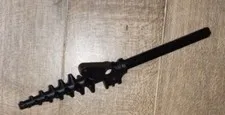 1 Lego Part 40340 Bionicle Weapon Drill with Pin Hole Long Axle Black Retired pc