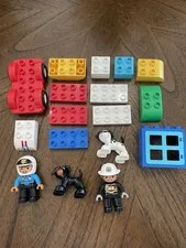 LEGO Duplo Random Pieces , Dogs , Fireman , Police