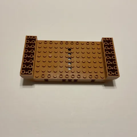 LEGO Boat Hull Large Middle 8 x 16 x 2 1/3 with 5 Holes 95227 Medium Nougat