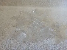 LOT 50 LEGO 1x1x2 1x2 CLEAR TRANS TRANSPARENT WINDOW WALL 87552