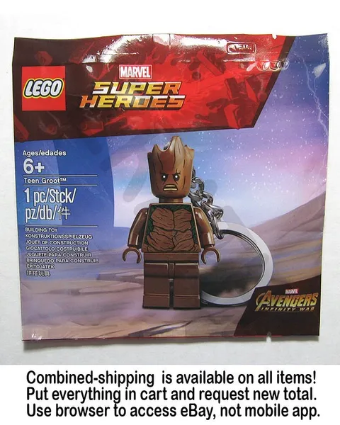 NEW LEGO Marvel Teen Groot keychain polybag 5005244 Avengers 2018 discontinued