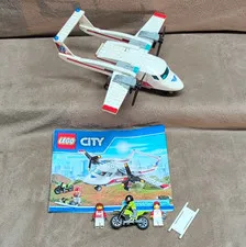 LEGO City Emergency 60116 Ambulance Plane 183pc Instructions No Box Complete.