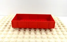 Lego Duplo Item Train Car 4x8 (collapsible sides) red