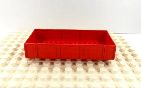 Lego Duplo Item Train Car 4x8 (collapsible sides) red