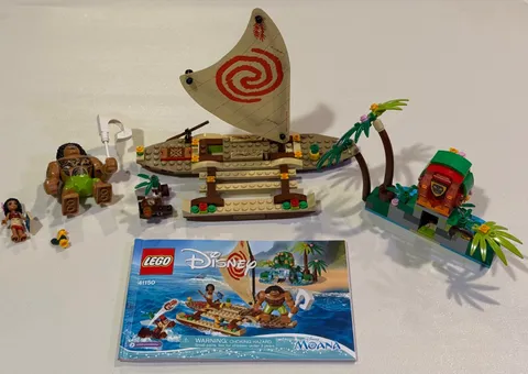 LEGO Disney Moana 41150 Moana's Ocean Voyage COMPLETE w/ Minifigs & Manual