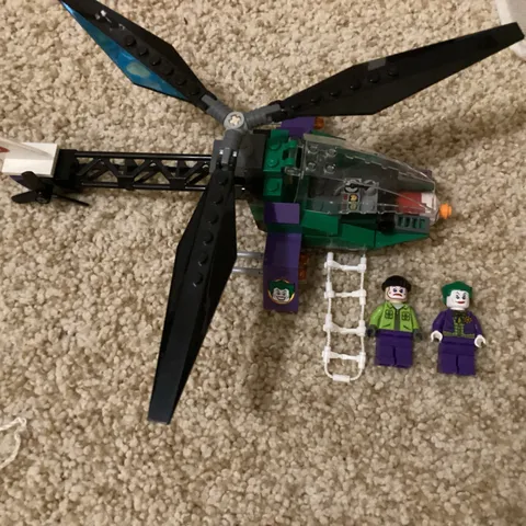 LEGO 6863 Batwing Battle Over Gotham City DC Super Heroes Helicopter only 2 Figs