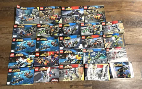 Large Lot Of Lego Instruction Manuals Super Heroes