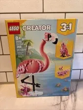 LEGO Creator 3 in 1 Wild Animals: Pink Flamingo Animal Building Toy 31170 🎁Kids