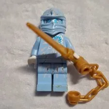 LEGO Original NINJAGO Zane Ninja Minifigure with Helmet and White Hands