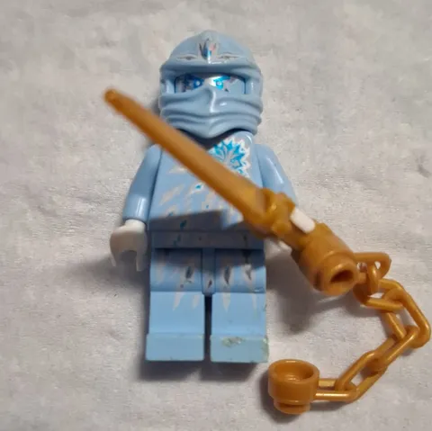 LEGO Original NINJAGO Zane Ninja Minifigure with Helmet and White Hands