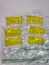 Lego Qty 6 - Trans-Yellow - 21849 Windscreen 8 x 4 x 2 with 2 Studs and Bar 