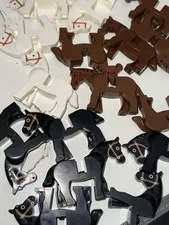 LEGO HORSE MINIFIGURES CASTLE KNIGHT STEED ANIMALS YOU PICK COLOR!