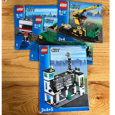 LEGO City Instruction Manuals Lot 7897 7898 7744 Trains Police Headquarters OS