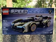 LEGO SPEED CHAMPIONS Lamborghini Lambo V12 Vision Gt 76923 Open Box COMPLETE !